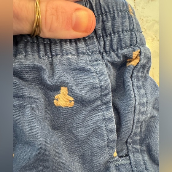 Gap- blue Kids Shorts with Bear Print 6-12mos - Picture 5 of 5